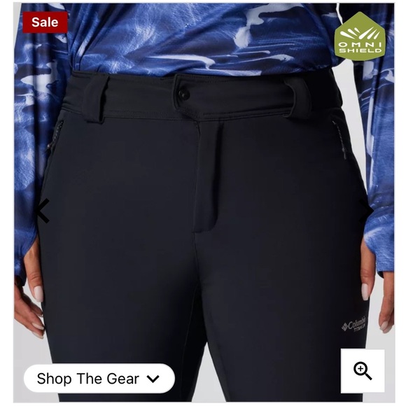 Columbia Roffee Ridge VI black snow pants sz 14 - Picture 10 of 14